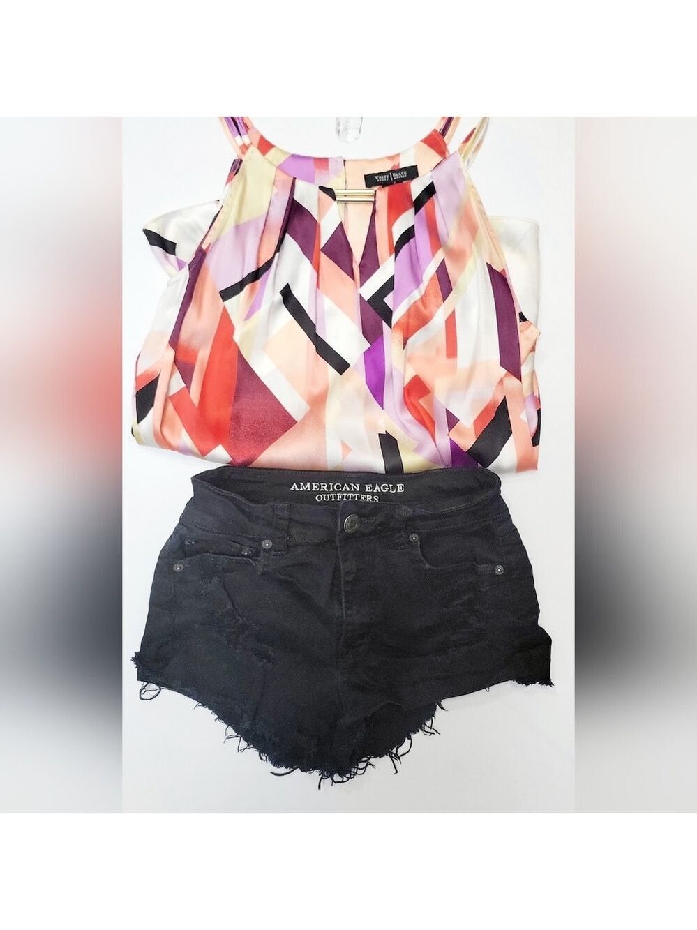 American Eagle Outfitters Black Denim Shorts Size 0